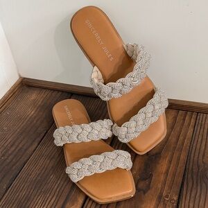 Sincerely Jules Beige Braided Sandals